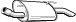 WALKER 23926 End Silencer